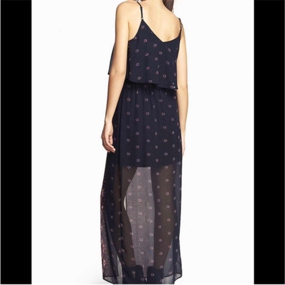 Express Black Floral Maxi Dress NEW - Picture 4 of 11